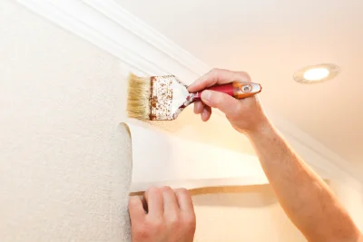 Pose de papier peint à Lyoffans — revêtements muraux et toiles de verre